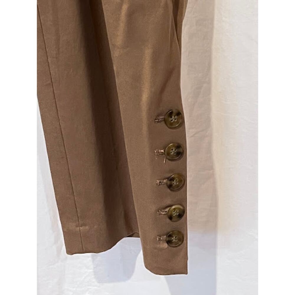 Talbots Pants Brown Hampshire Ankle with 5 Buttons Size 18W Preppy Equestrian - Picture 5 of 7